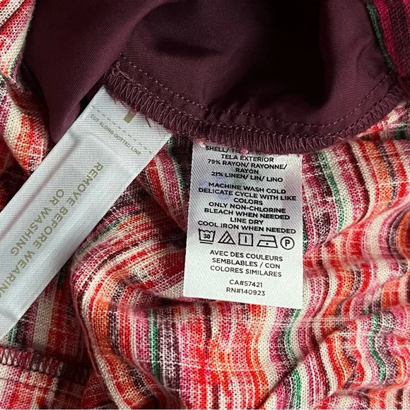 NWT Loft Women’s Pleated Pull On Ikat Shorts - Size M - Linen/Rayon Blend - Picture 5 of 12